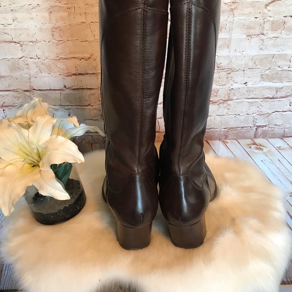 L. L. Bean brown leather boots size 8 made in Brazil - Picture 4 of 8